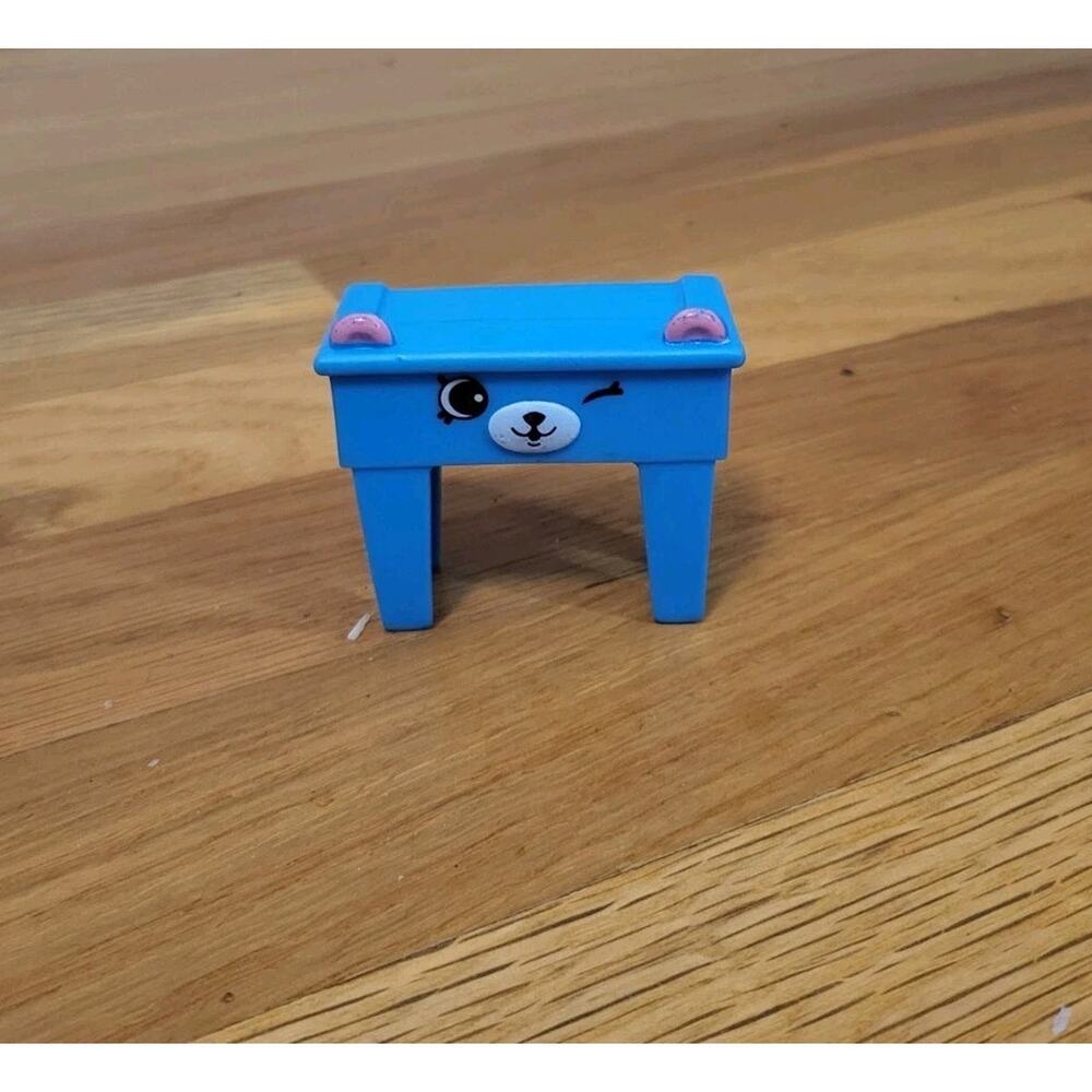 2018 McDonald’s Shopkins Happy Places Blue Bear Table Toy Figure – Happy Meal